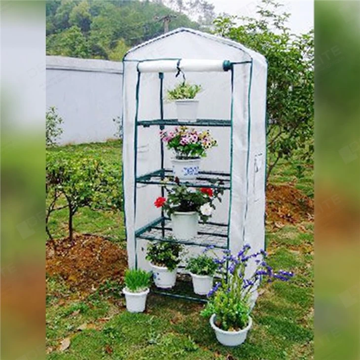 plastic greenhouse with shelves [PDT027]02